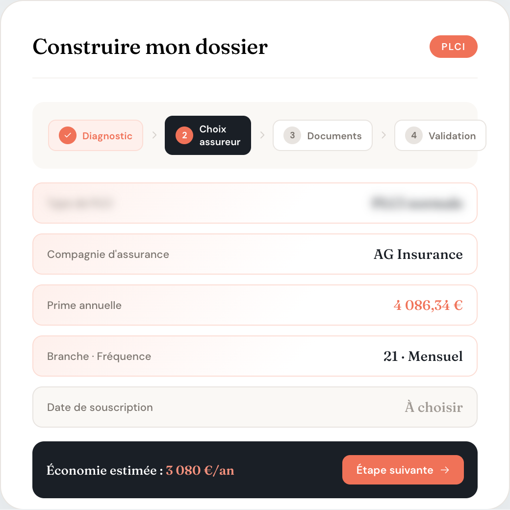 Construction de dossier guidée